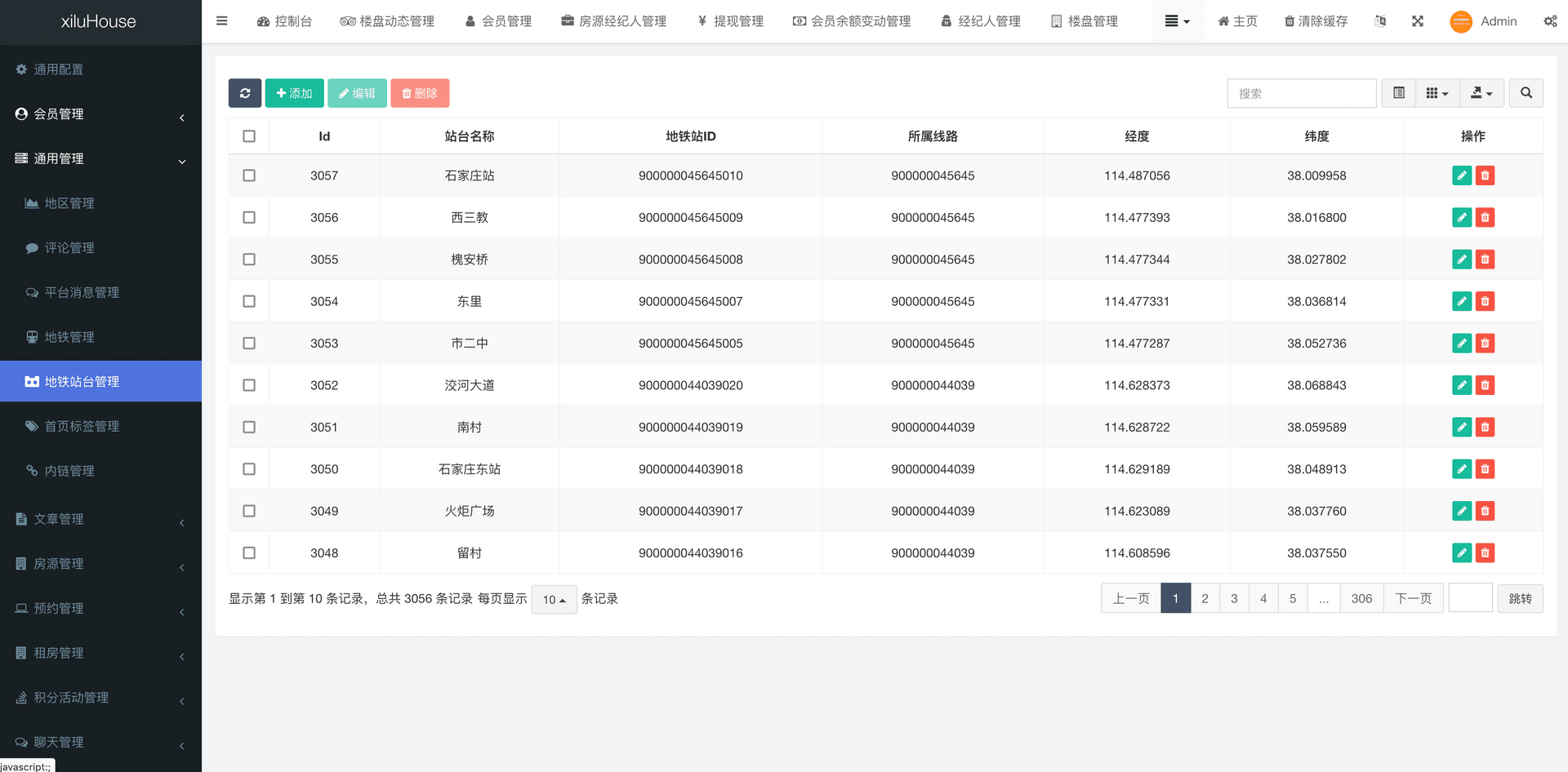 西陆房产系统 后台管理截图 21